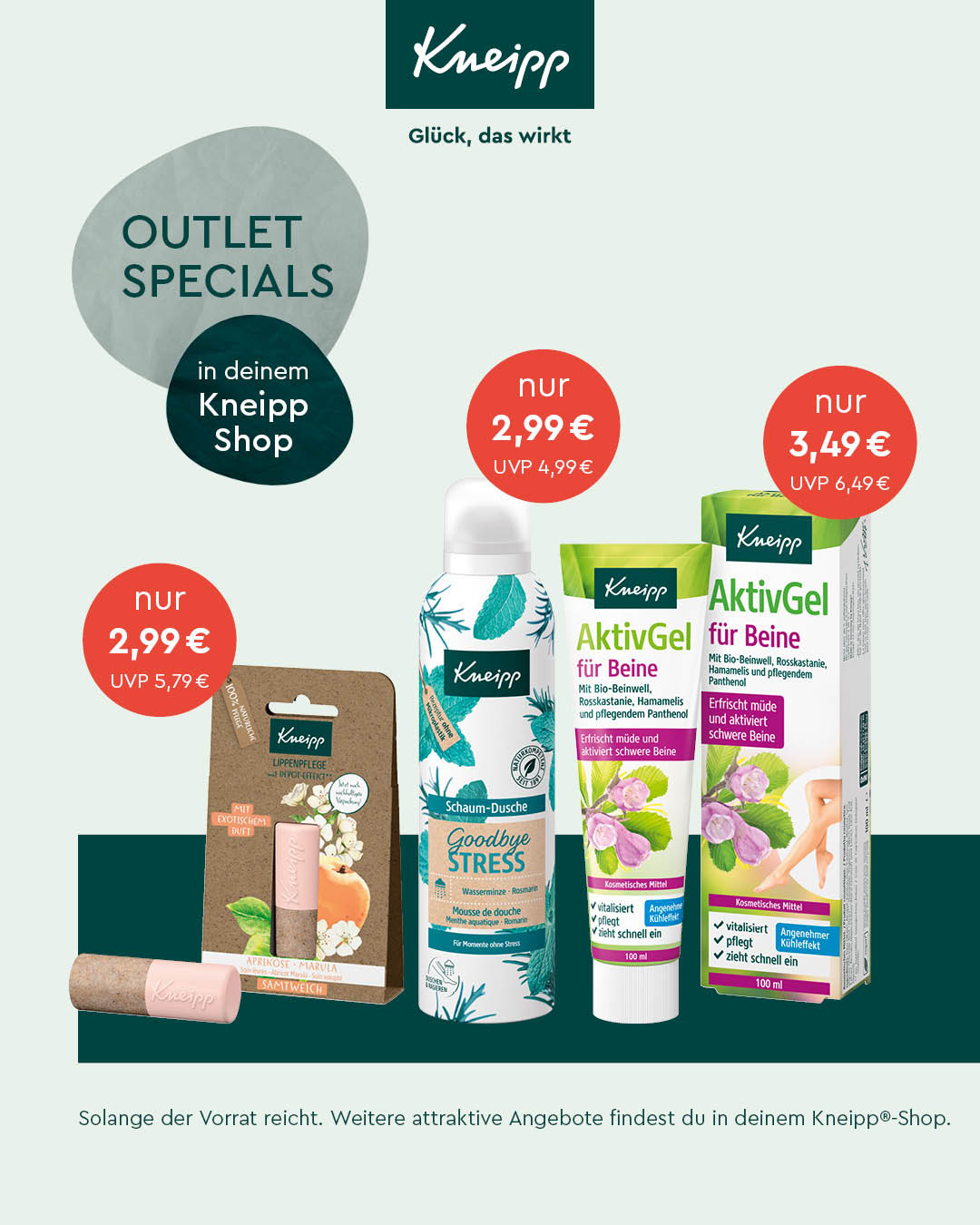 Kneipp Specials April 2026 Outlets Jettingen-Scheppach